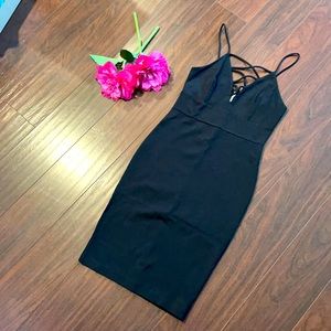 Black mini dress